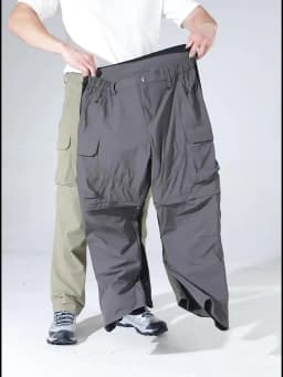 Men's Cargo Hiking Convertible Pants, Waterproof, Quick Dry, Lightweight, Removable Zipper, Perfect for Outdoor Adventures, Fishing and Camping, All-Season Versatile Hiking Gear.