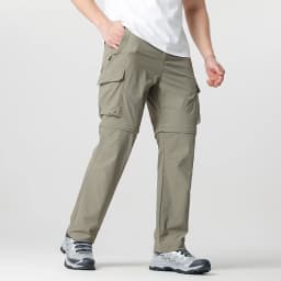 Men's Cargo Hiking Convertible Pants, Waterproof, Quick Dry, Lightweight, Removable Zipper, Perfect for Outdoor Adventures, Fishing and Camping, All-Season Versatile Hiking Gear.