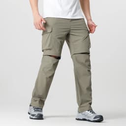 Men's Cargo Hiking Convertible Pants, Waterproof, Quick Dry, Lightweight, Removable Zipper, Perfect for Outdoor Adventures, Fishing and Camping, All-Season Versatile Hiking Gear.