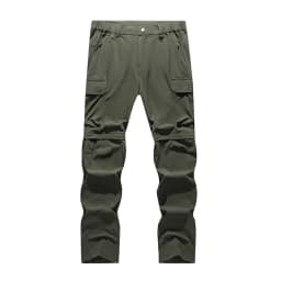 Men's Cargo Hiking Convertible Pants, Waterproof, Quick Dry, Lightweight, Removable Zipper, Perfect for Outdoor Adventures, Fishing and Camping, All-Season Versatile Hiking Gear.