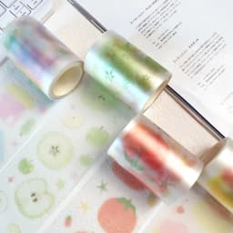 60mm * 2m/roll Kawaii Japanese stationery stickers Ins matte PET masking tape creative collage DIY material scrapbook stickers