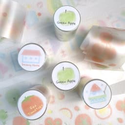 60mm * 2m/roll Kawaii Japanese stationery stickers Ins matte PET masking tape creative collage DIY material scrapbook stickers