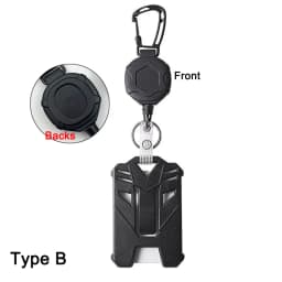 Badge Reel Clip Credit Card Cover Retractable Badge Holder Badge Clip Heavy Duty ID Holder-3 Style Bus Card Cover Case