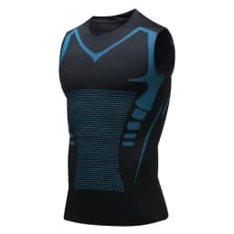 Men's Shoulder Quick Drying Vest, Sports Tight Fitting Vest Super Elastic Breathable Sweat Absorbing, Running, Fitness Training