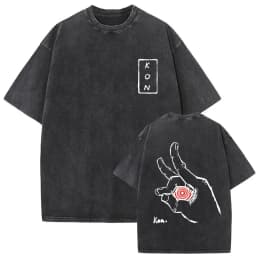 Anime Chainsaw Man Vintage Washed T-shirt Hayakawa Aki Summon Kon Fox Devil Graphic T Shirts Men Women Casual Fashion T-shirts