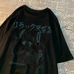 Fashion Cartoon Woman T-Shirts Cute Girl Figure Printed Streetwear Soft Breathable Summer Street Female Casual Clothing