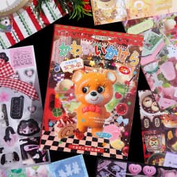 TIANZI PET Die cut Stickers book Retro Cartoon Decorative 50 Sheets handmade Scrapbooking Diary Japanese Stationery Supplies