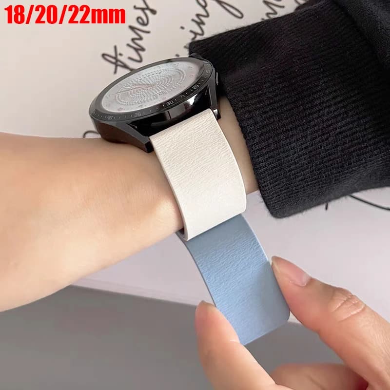 Sport Magnetic strap For Samsung Galaxy Watch 7 6 5 44 40mm 18mm 20mm 22mm Silicone Band for Huawei GT5 Correa Accessories