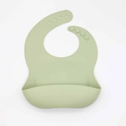 Food Grade Silicone Bib Food Catcher with Three-Dimensional and Multi-Stage Adjustment, Easy to Clean