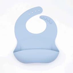 Food Grade Silicone Bib Food Catcher with Three-Dimensional and Multi-Stage Adjustment, Easy to Clean