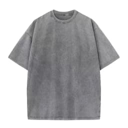 2025 Heavy Men Washed Vintage Oversized T-Shirt Street Hip Hop Punk Tee Women Harajuku Casual Cotton Short Sleeve Acid Wash Top
