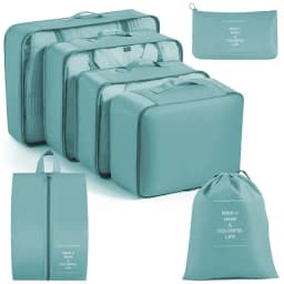 11Pcs Travel Packing Cubes Set Waterproof Luggage Organizer Drawstring Storage Bags for Clothes Shoes Underwear Cosmetic