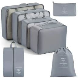 11Pcs Travel Packing Cubes Set Waterproof Luggage Organizer Drawstring Storage Bags for Clothes Shoes Underwear Cosmetic