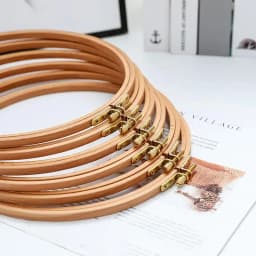 High Quality Beech Wood Embroidery Hoop Wooden Embroidery Circle Rings Holder For Embroideri Cross Stitch Home Sewing Tools