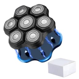 Magnetic Adsorption Replaceable Electric Shaver Head 7D Floating Blade With Double Knife Net Spare Common Interface Razor Head
