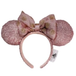 Disney Mickey Mouse Ear Headband Amusement Park Hair Hoop Fish Scale Sequin Mesh Party Headwear Girl Toy Birthday