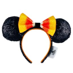 Disney Mickey Mouse Ear Headband Amusement Park Hair Hoop Fish Scale Sequin Mesh Party Headwear Girl Toy Birthday