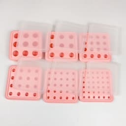 Porous Round Candy Chocolate Silicone Mold with Lid DIY Fondant Pudding Ice Cube Mould Valentine's Day Party Wedding Cake Decor