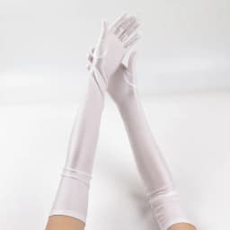 52CM Women Elegant Solid Spandex Thin Soft Stretch Sun Protection Stage Performance Driving Riding Cosplay Party Long Gloves