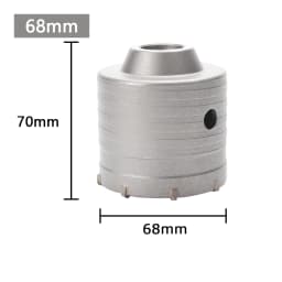1Pc 30-150mm Drilling Crown for Concrete Wall Hole Saw SDS PLUS Hammer Drill Bit Set with Round Shaft Cement Stone Cutter Tool