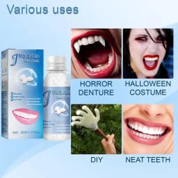 Temporary Tooth Repair Beads Missing Broken Teeth Dental Tooth Filling Material Food Grade False Teeth Solid Glue Denture
