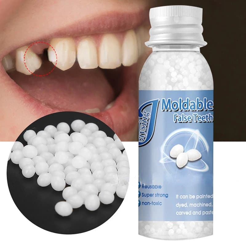 Temporary Tooth Repair Beads Missing Broken Teeth Dental Tooth Filling Material Food Grade False Teeth Solid Glue Denture