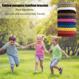 36-12pcs Hand Wrist Band Repeller Portable Anti Mosquitoes Wrist Band Reusable Safe Wristbands for Sports Travel Camping Tools