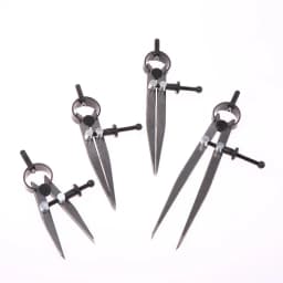 Adjustable Compass, Leather Craft Marking Gauge, Wing Divider, And Rotary Marking Gauge – A Complete 1-Piece Set