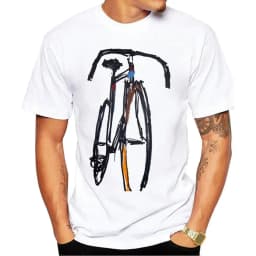 Vintage Sports Bike Printed Men's T-shirt Harajuku Streetwear Graphic T Shirts Oversized Tops One Piece Vintage Tee