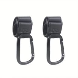 Universal Stroller Hooks Clip Heavy Duty Hanging Organizer for Diaper Bags Uses for Prams Shopping Carts Car Seats Baby Carriers
