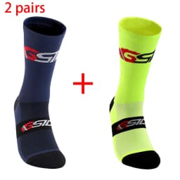 2pairs 2023 New Cycling Socks Bike Nurse Compression Road Bike Running Mtb Knee-high White Sports Funny Brand Black