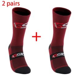 2pairs 2023 New Cycling Socks Bike Nurse Compression Road Bike Running Mtb Knee-high White Sports Funny Brand Black