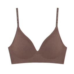 FINETOO Women Wireless Bra Deep V Padded Bralette S-XL Trendy Stripe Knitting Bras Sexy Ladies Brassiere Solid Underwear 6 Color