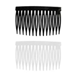 10Pcs/Set Bride Tiara Veil Comb Plastic Black White Transparent Fork Combs Drop Ship
