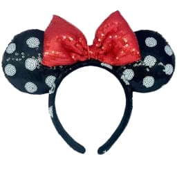 Disney Minnie Mouse Ears Headband Holiday Party Rose Bows Hairband EARS COSTUME Headband Cosplay Plush Adult/Kids Headband Gift
