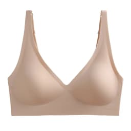 No-Show Deep V-neck Bras For Women Push-Up Bra Wire Free Sexy Lingerie Padded Underwear Plus Size Solid Color Intimates S-3XL