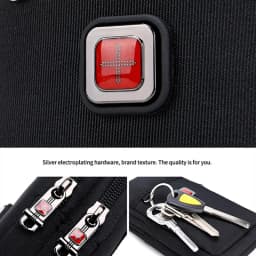 JANGEAR Gaterproof Oxford Cloth Mobile Phone Waist Bag Key Coin Wallet Men's Mobile Phone Bag Multi Function Retro Messenger Bag