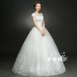 XXN-28#Wedding Dress Embroidered Lace on Net Ball Gown Cheap Items With Factory Direct De Custom Plus size New In 2024 Set auger