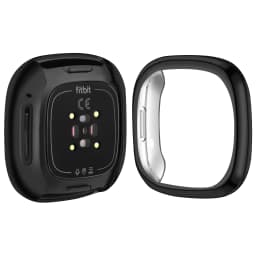 Soft TPU Full Cover Case For Fitbit Versa 2/Versa 3/Versa 4 Screen Protector Case Plated Bumper Cover For Fitbit Sense 2/Sense