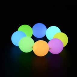 Lofca Luminous Beads 12mm 20pcs Silicone Loose Glow In The Dark Marking DIY Necklace BPA Free For Pacifier Gift Accessories