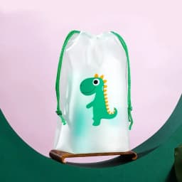 3pcs/set Cartoon Printing Drawstring Swimming Storage Bag Sports Travel Clothes Underwear Shoes Cosmetic Waterproof Organizer