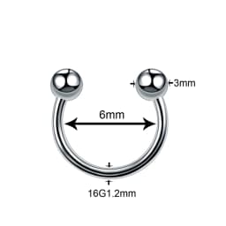1PC Titanium Steel Black Seamless Hinged Nose Hoop Septum Clicker Piercings Lip Labret Ring Ear Cartilage Tragus Sexy Jewelry