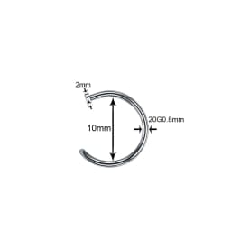 1PC Titanium Steel Black Seamless Hinged Nose Hoop Septum Clicker Piercings Lip Labret Ring Ear Cartilage Tragus Sexy Jewelry