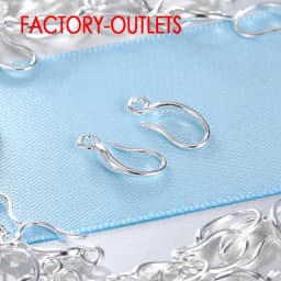Hot Sale 10PCS Lot Fashion Jewelry Components 925 Sterling Silver Earrings Accessories For Women Earring Hooks Fitting