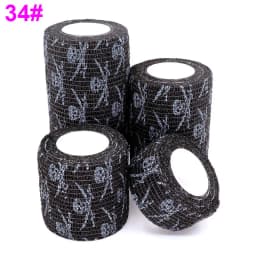 1 Pcs Printed Self Adhesive Elastic Bandage 4.8m Colorful Sports Wrap Tape for Finger Joint Knee First Aid Kit Pet Tape