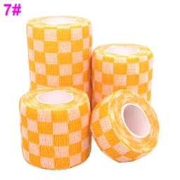 1 Pcs Printed Self Adhesive Elastic Bandage 4.8m Colorful Sports Wrap Tape for Finger Joint Knee First Aid Kit Pet Tape