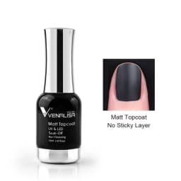 Venalisa 12ml TPO FREE Diamond Top Coat Supply Nail Art Enamel Gel Nail Polish Shining Glitter Sequin Starry Platinum Paint Gel