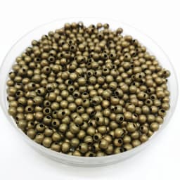 Five Sizes Gold Color Silvery Bronze Iron Metal Beads Jewelry Findings Diy Smooth Ball Spacer