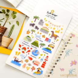 Suatelier City Sticker Korea Scrapbooking Hobby Deco Stickers Junk Journal Supplies Planner Diary Photo Album Craft Material