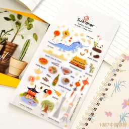 Suatelier City Sticker Korea Scrapbooking Hobby Deco Stickers Junk Journal Supplies Planner Diary Photo Album Craft Material